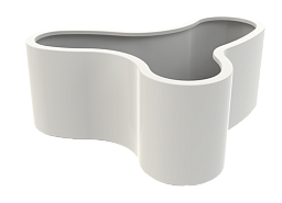 Organ Glossy Outdoor Fiberglass Planter