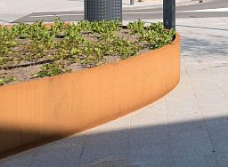 Corten Ellipse Outdoor Corten Steel Round Planter
