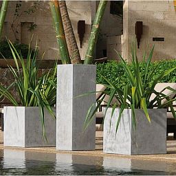 Square Polystone Planter by Fleur Ami