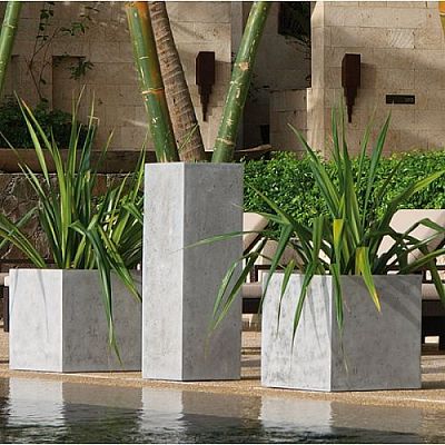 Square Polystone Planter by Fleur Ami STYLE