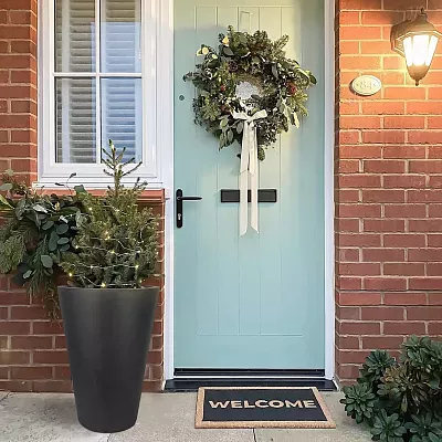 IDEALIST Lite Contemporary Round Light Concrete Planter