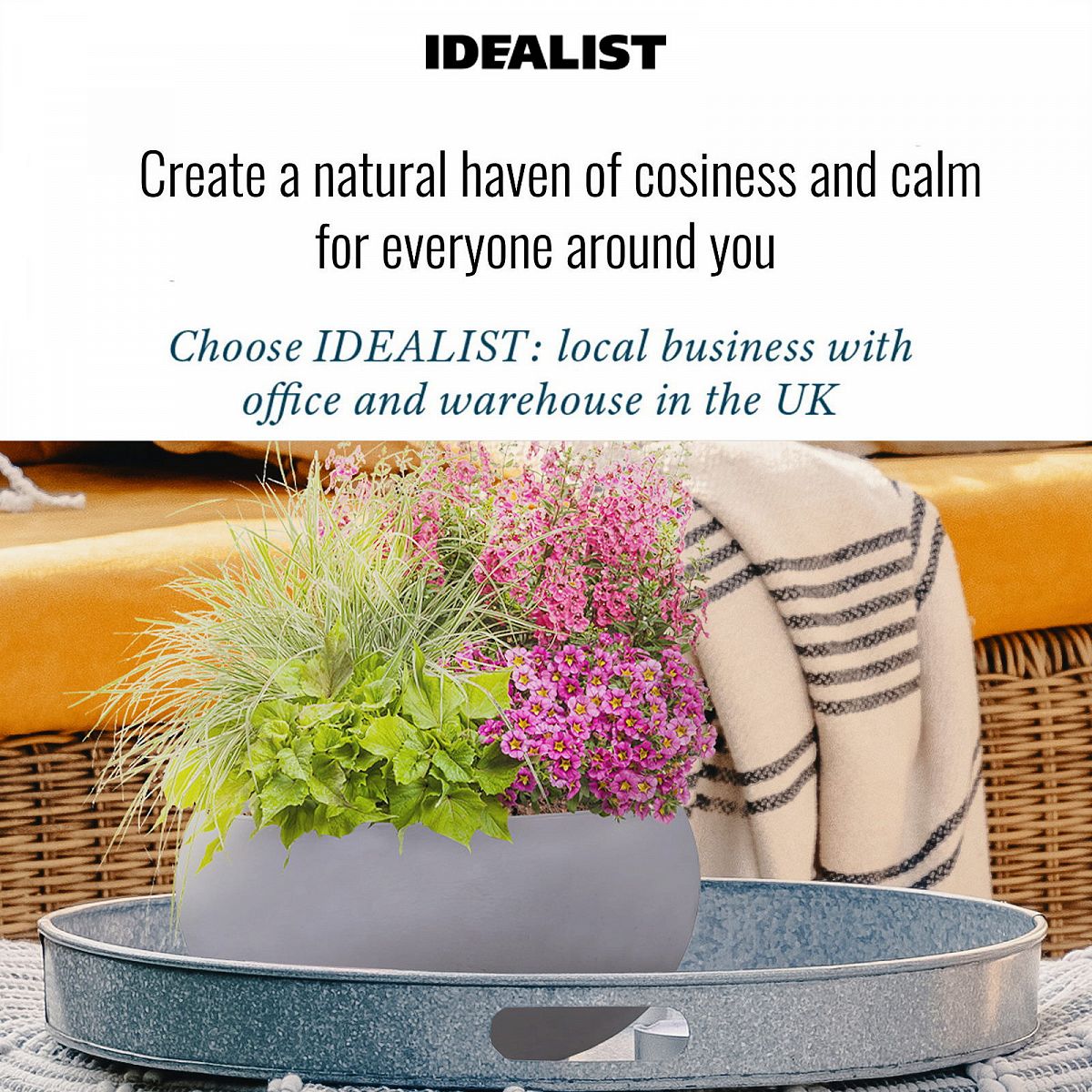 IDEALIST Lite Classic Smooth Bowl Outdoor Planter