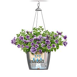 LECHUZA NIDO Cottage Round Poly Resin Outdoor Self-watering Planter