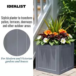 IDEALIST Regency Light Stone Square Garden Planter