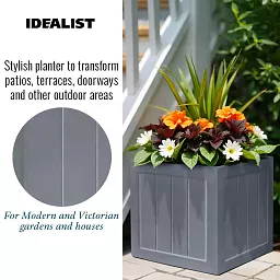 IDEALIST Regency Light Stone Square Garden Planter