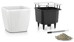 LECHUZA Quadro LS Square Poly Resin Self-watering Planter