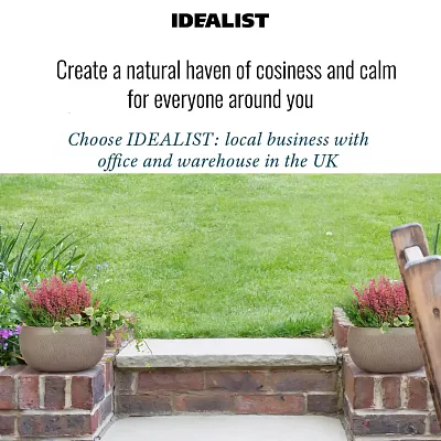 IDEALIST Lite Mesh Style Bowl Planter Outdoor Plant Pot