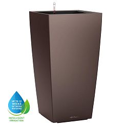 LECHUZA CUBICO Square Tall Poly Resin Self-watering Planter