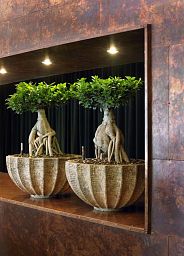 Composits Polystone Rock Bowl Indoor Planter Pot