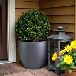 IDEALIST Lite Contemporary Light Concrete Egg Planter