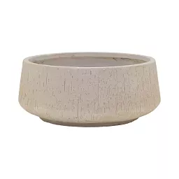 Raindrop Fibreclay Large Bowl Planter | Indoor and Outdoor Plant Pot