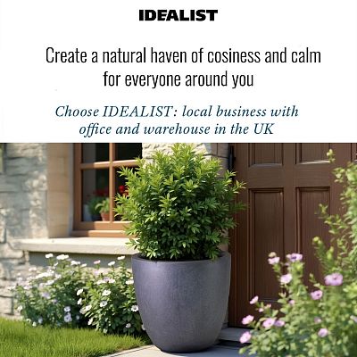 IDEALIST Lite Contemporary Light Concrete Egg Planter