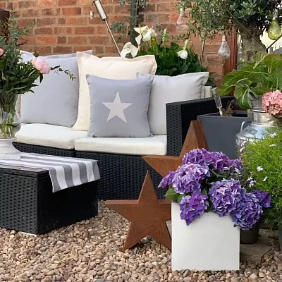 IDEALIST Lite Square Box Contemporary Light Concrete Planter