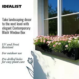 IDEALIST Lite Window Box Light Concrete Planter