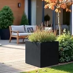 IDEALIST Lite Square Box Contemporary Light Concrete Planter
