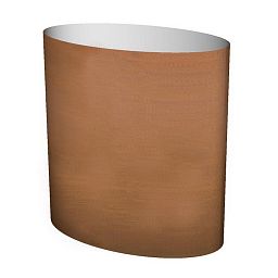 Cortenstyle Big Oval on Wheels Planter IN\OUT