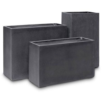 DIVISION Concrete GRC Large Tall Planter Outdoor