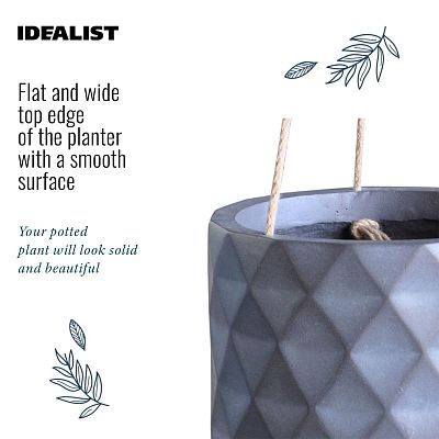 IDEALIST Lite Diamond Style Indoor Hanging Planter