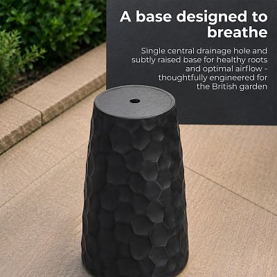 IDEALIST Lite Mosaic Style Tall Round Vase Planter Outdoor Plant Pot