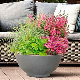 IDEALIST Lite Dish Style Smooth Bowl Outdoor Planter