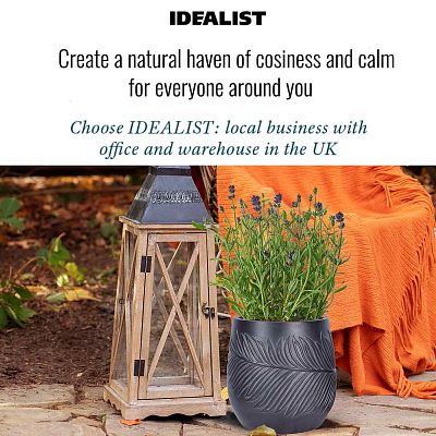 IDEALIST Lite Leaf Embossed Egg Planter