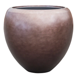 Silver Leaf Planter + Liner | Tapered Round Indoor Plant Pot