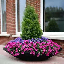 UFO Bowl Outdoor Fiberglass Planter