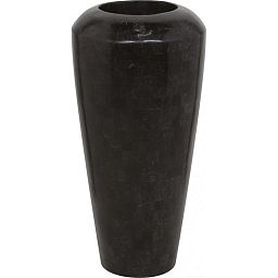 Geo Round Tall Polystone Indoor Planter
