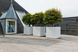 Square Fiberstone Planter by Idealist Premium JUMBO Glossy