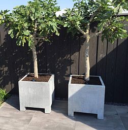 Vadim Outdoor Galvanised Steel Square Planter