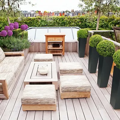 IDEALIST Lite Tall Tapered Contemporary Light Concrete Planter