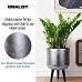 IDEALIST Lite Concrete Effect Round Planter on Legs, Round Pot Plant Stand Indoor