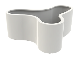 Organ Glossy Outdoor Fiberglass Planter