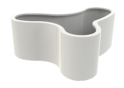 Organ Glossy Outdoor Fiberglass Planter