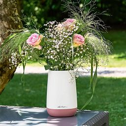 LECHUZA YULA Flower Tall Square Poly Resin Indoor Planter