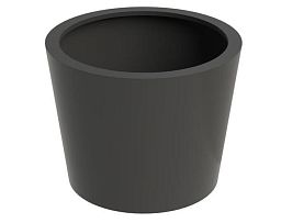 Cairo Outdoor Aluminum Round Planter
