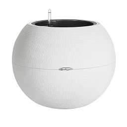 LECHUZA PURO Color Round Poly Resin Self-watering Planter