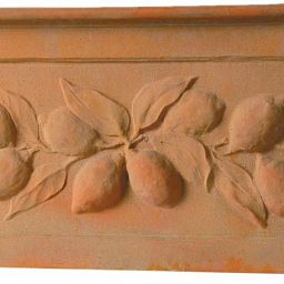 Citrus Fiberglass Trough Terracotta Planter Pot In/Out