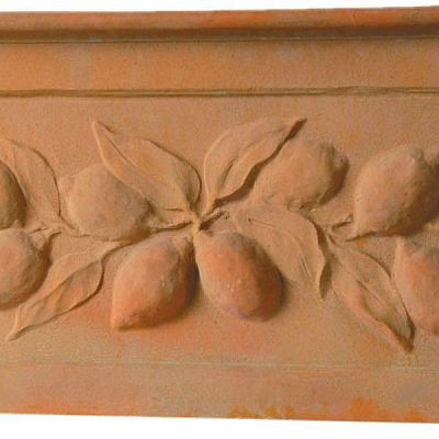 Citrus Fiberglass Trough Terracotta Planter Pot In/Out