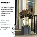 IDEALIST Lite Ribbed Square Outdoor Planter