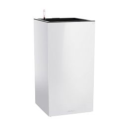 LECHUZA CANTO Premium High LED Square Tall Poly Resin Self-watering Planter