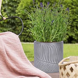 IDEALIST Lite Leaf Embossed Round Planter