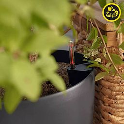 LECHUZA CLASSICO Color ECO Round PCR Plastic Self-watering Planter