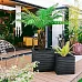 IDEALIST Lite Straw Ribbed Square Outdoor Planter