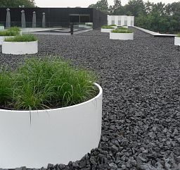 Sydney Outdoor Aluminum Round Planter