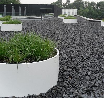 Sydney Outdoor Aluminum Round Planter