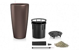 LECHUZA Rondo Round Tall Poly Resin Self-watering Planter