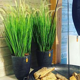 Round Resin Row Planter by Cadix Capi Tutch Vase Elegance Low