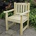 Outdoor Wooden Rosedene Chair by Forest Garden