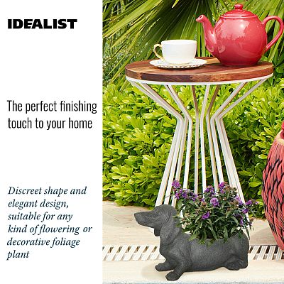 IDEALIST Lite Dog Oval Plant Pot Outdoor